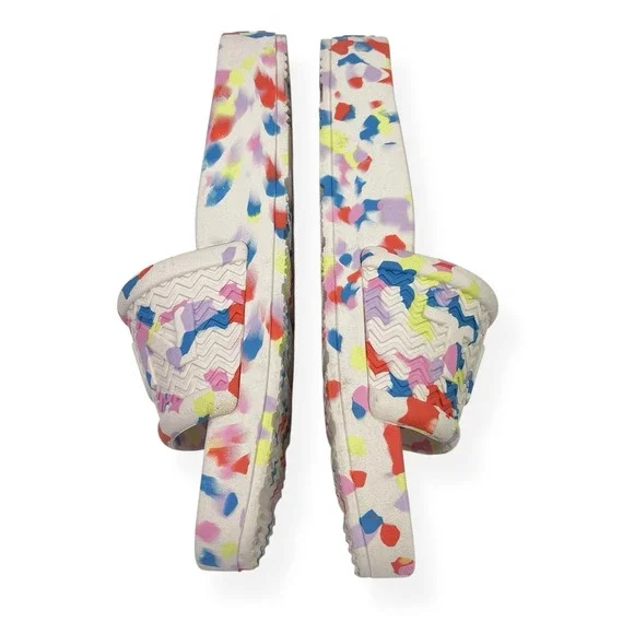 Hunter Original Marble Slide Lightweight Sandals Womens Sz 8 Shaded White EUC - Picture 4 of 12